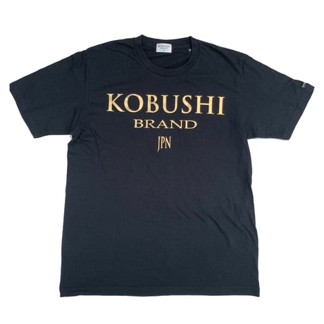 【定番】JPN LOGO T-SHIRT（BLACK/GOLD） 日本拳印Tシャツ　黒×金　ジェイピーエヌロゴ　KOBUSHI BRAND／コブシブランド