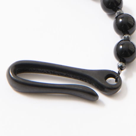 ONYX WALLET CHAIN／オニキス ウォレットチェーン／天然石オニキス鎖[黒]　NATURAL STONE ACCESSORIES／天然石アクセサリー　KOBUSHI BRAND