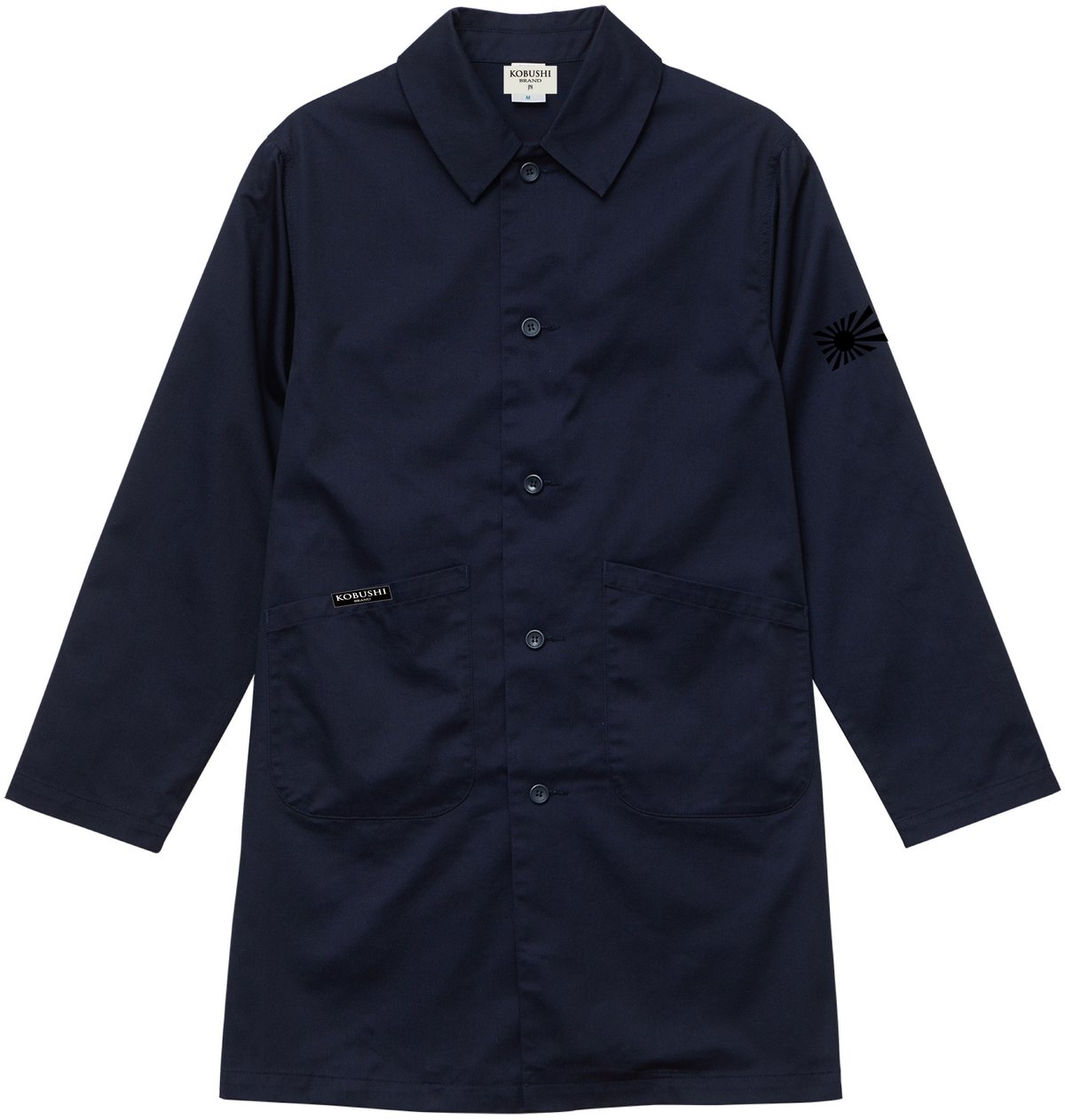 新作】Duster Coat / ダスターコート（BLACK×BLACK,DARK NAVY