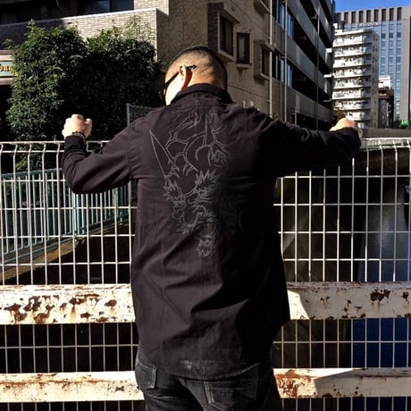 鬼／DEMON　MILITARY SHIRTS　WAGARA／和柄　FIGHTER,MARTIAL ARTS／格闘家、武道家　KOBUSHI BRAND／拳BRAND／拳b／コブシブランド
