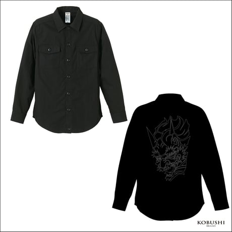 鬼／DEMON　MILITARY SHIRTS　WAGARA／和柄　FIGHTER,MARTIAL ARTS／格闘家、武道家　KOBUSHI BRAND／拳BRAND／拳b／コブシブランド