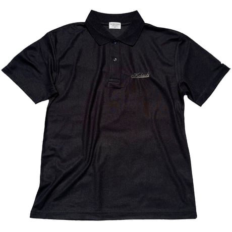 ドライ鹿の子ポロシャツ（拳印ガンメタ刺繍）／KOBUSHI GUNMETAL EMBROIDERY LOGO  POLO SHIRT