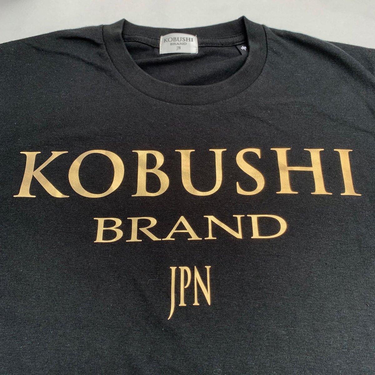 定番】JPN LOGO T-SHIRT（BLACK/GOLD） 日本拳印Tシャツ 黒×金 ジ