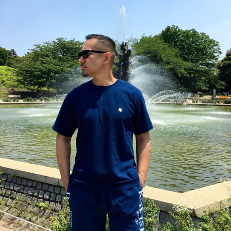 DEMON HORSE MUSHA INDIGO TEE／ 鬼馬武者 デニムTシャツ／KOBUSHI BRAND／コブシブランド
