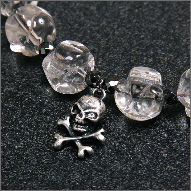 CRYSTAL ROSARY OF SKULL/クリスタルスカルブレスレット CRYSTAL ROSARY OF SKULL/クリスタルスカルブレスレット