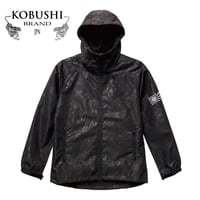 MILITARY SHELL PARKA/ミリタリーシェルパーカ “BLACK PAISLEY×虎武士ロゴ×旭日旗”　KOBUSHI BRAND／拳BRAND／コブシブランド