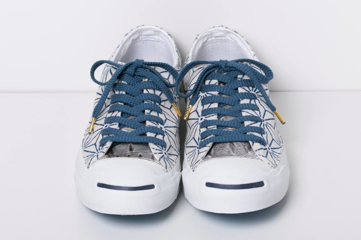 別注】 CONVERSE JACK PURCELL（WHITE/NAVY） REMAKE 麻