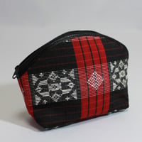 B985 イトゥネグ族の布のポーチ 13x18x6cm