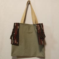 B1068 トートバッグ 外ポケット2ケ　30.5x32cm
