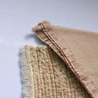 C885-888 プレイスマット+ナプキン(白茶)　縦32.5 x 横46 cm