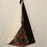 B1067 三角トートバッグ(薄手、細長)  30x41.5cm