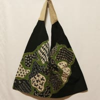 B1053 三角トートバッグ（ホックあり） 25x50cm