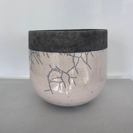 廃盤DOMANIドマーニ】ミンスク26cmホワイト鉢カバー