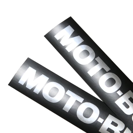 MOTO-BUNKA - Big Text Logo Sticker/Silver