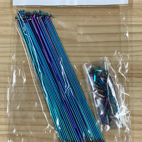 Oil Slick Color Spoke 186mm