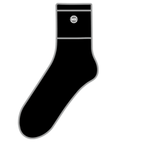 MOTO-BUNKA - Classic Logo  Quarter Socks Black