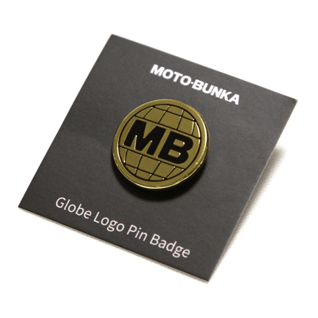 MOTO-BUNKA - Earth Logo Pin Badge  GOLD