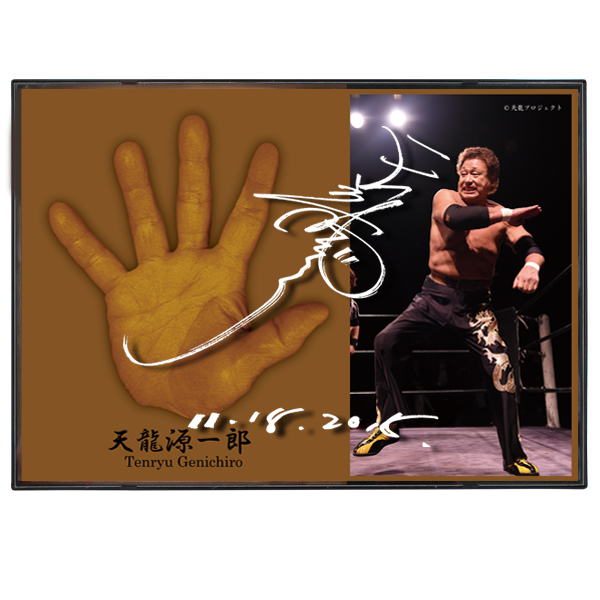 送料無料】天龍源一郎引退記念立体手形プレート | Fcollection