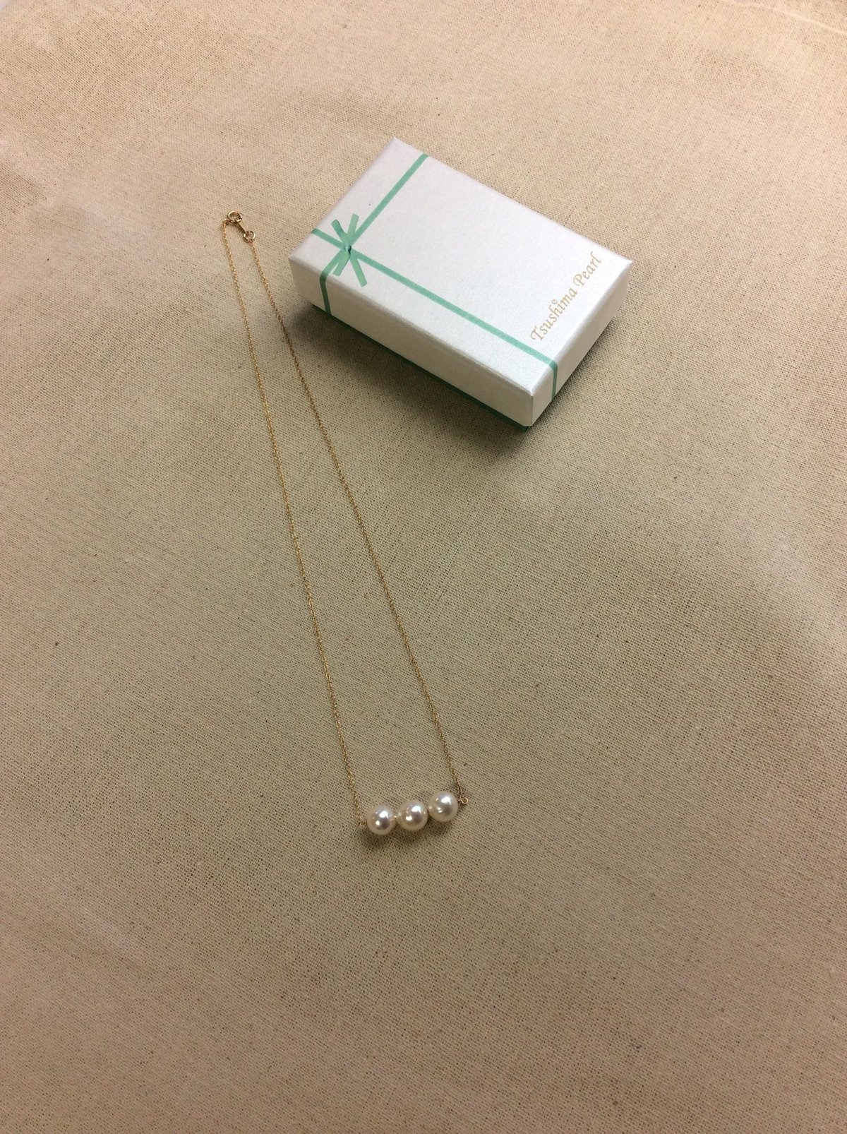 3粒ネックレス(あこや真珠7mm) | Tsushima Pearl 3粒ネックレス(あこや真珠7mm) | Tsushima Pearl