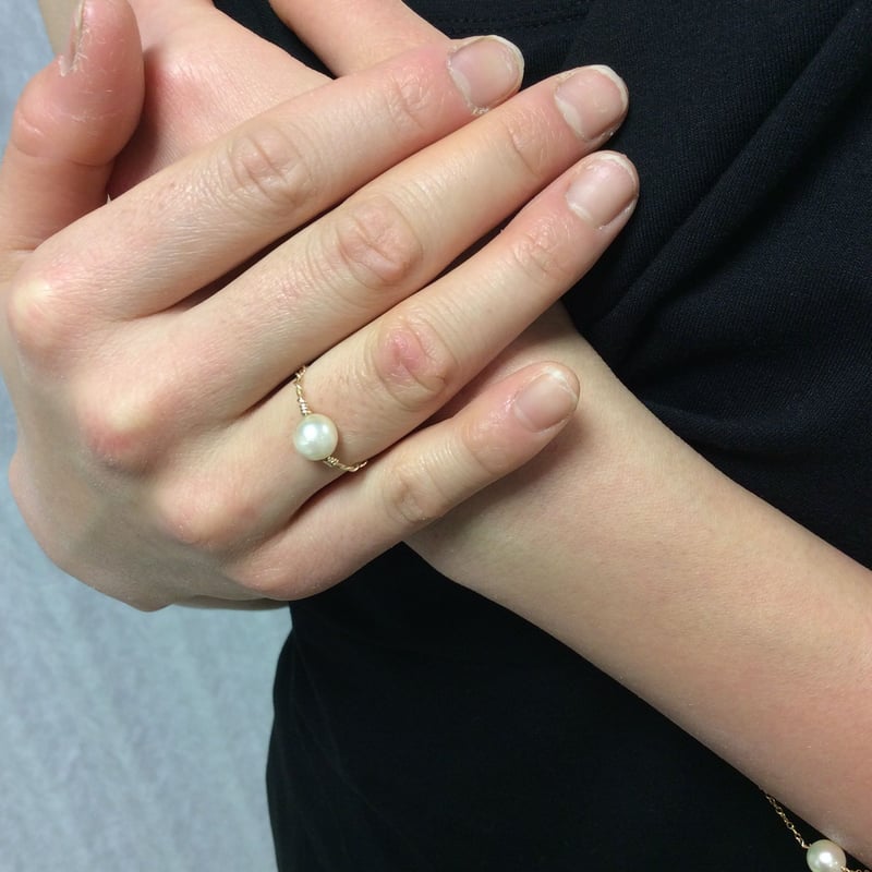 アコヤ真珠一粒リング | Tsushima Pearl