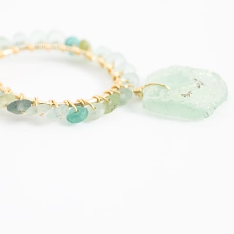 ローマングラス オーバル  ピアス/イヤリング(MN190002-17)