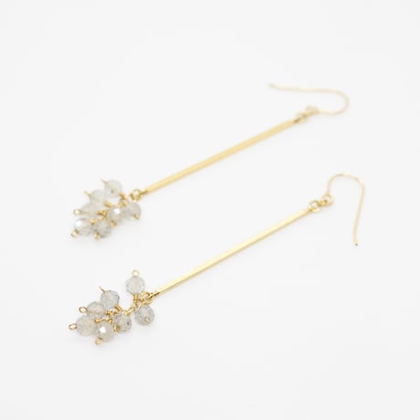 ラブラドライト スティック ピアス/イヤリング(MN190005-01)