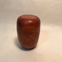 瞳堂作　柿渋塗長棗（内黄）
