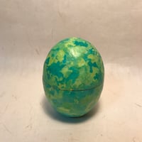瞳堂作　卵型茶器　新緑