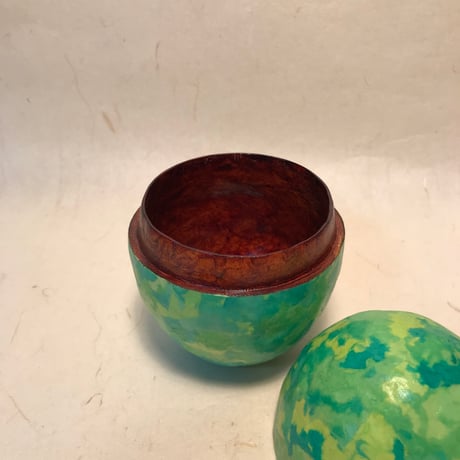 瞳堂作　卵型茶器　新緑