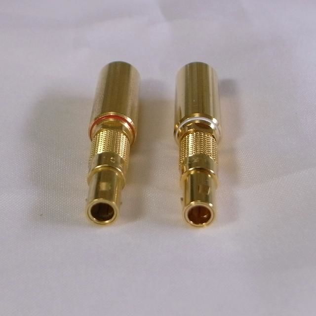 LEMO−RCA変換コネクタ 白赤ペア オールド・マークレビンソン用 LEMO−RCA変換コネクタ 白赤ペア オールド・マークレビンソン用
