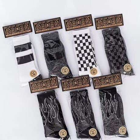 Retro Mid-Tube Cotton Socksclassic stripe(black × white)