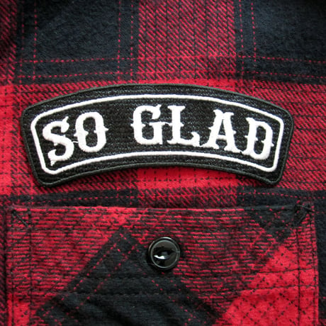 So Glad Hand Flannel Shirt Red×Black