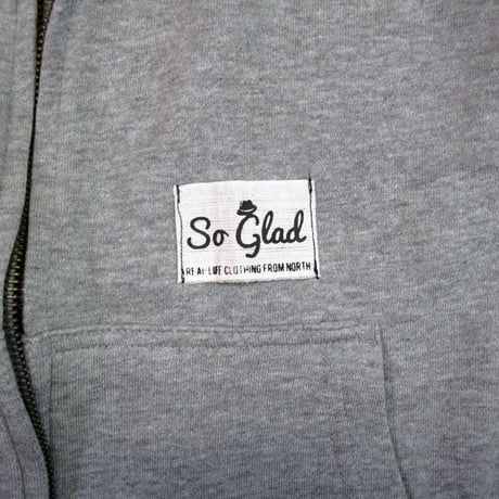 So Glad SKULL Zip Parka H・Gray