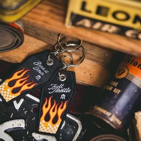 Retro strap keychain