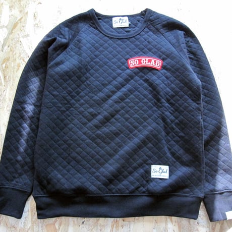 So Glad Knit Quilt Sweat Black