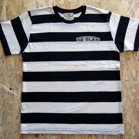 So Glad Bold Border TEE White × Black