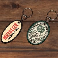 Retro strap keychain (Oval)