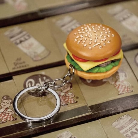 Burger keychain