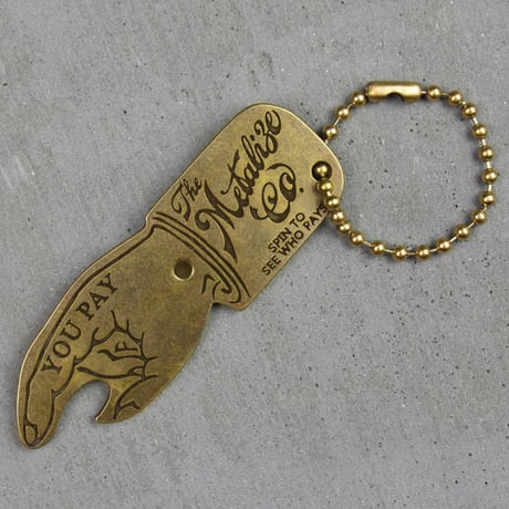 ''You Pay'' opener Key Ring
