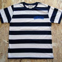 So Glad Bold Border TEE White × Blue