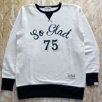 So Glad Vintage French Terry Sweat V・White×Black