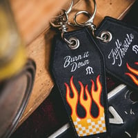 Retro strap keychain