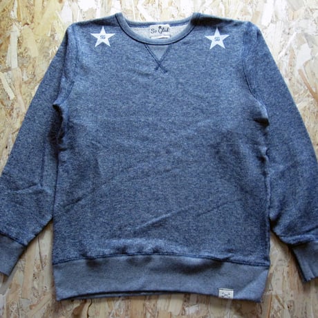 So Glad Star French Terry Sweat V・H・Blue