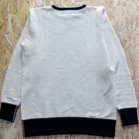 So Glad Vintage French Terry Sweat V・White×Black