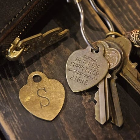 Lucky Brass Tag (Heart)