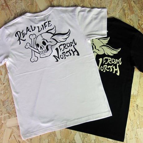 REAL LIFE SKULL TEE