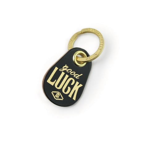 Good Luck Leather Key Tag