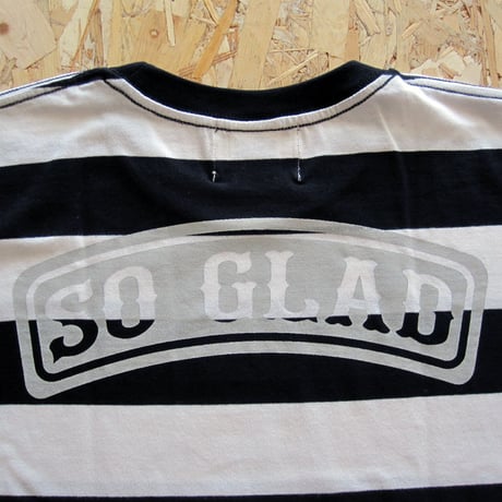 So Glad Bold Border TEE White × Black