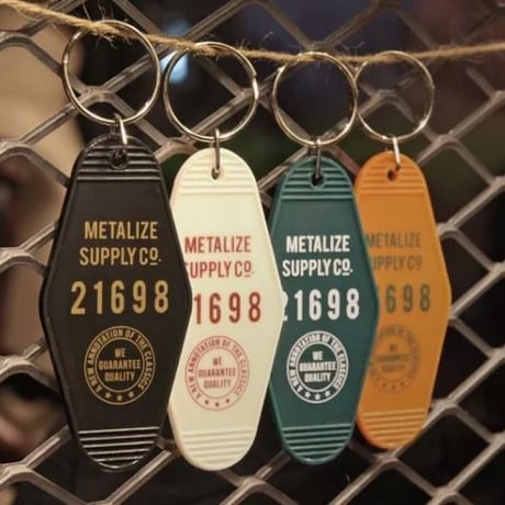 Vintage style motel key tag