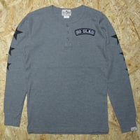 So Glad Waffle Henry Neck L/S TEE V・H